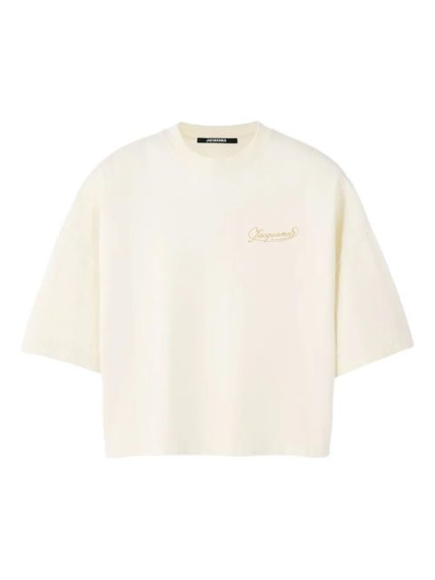 Jacquemus Corto cropped T-shirt - Neutrals - zdjęcie produktu nr 1