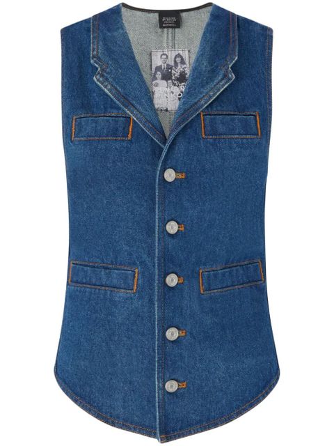 PINKO denim waistcoat - Blue - zdjęcie produktu nr 1