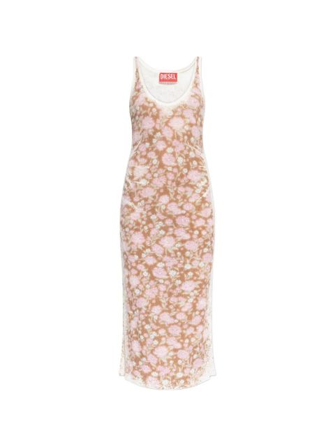 Diesel M-Blom floral dress - Neutrals - zdjęcie produktu nr 1