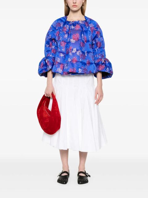 Comme Des Garçons floral-jacquard jacket - Blue - zdjęcie produktu nr 2