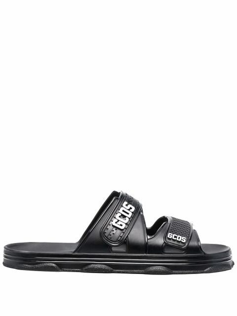 GCDS logo-strap sandals - Black - zdjęcie produktu nr 1