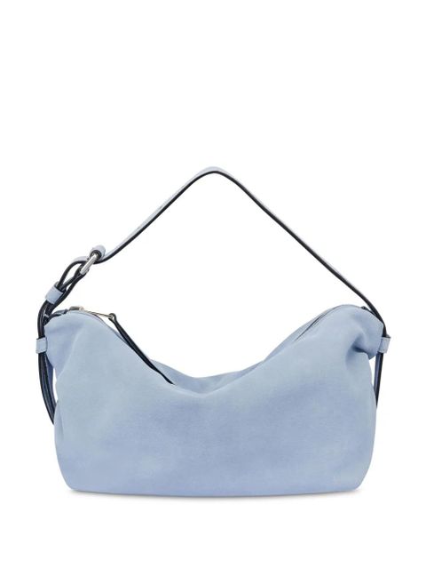 Moschino Tie Me suede shoulder bag - Blue - zdjęcie produktu nr 1