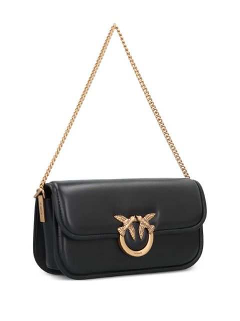 PINKO small love birds chain shoulder bag - Black