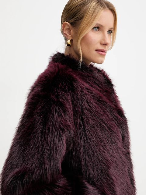 Patrizia Pepe płaszcz kolor bordowy 8O0197 E072