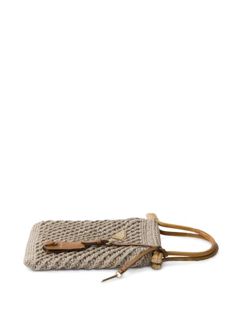 Prada woven tote bag - Neutrals