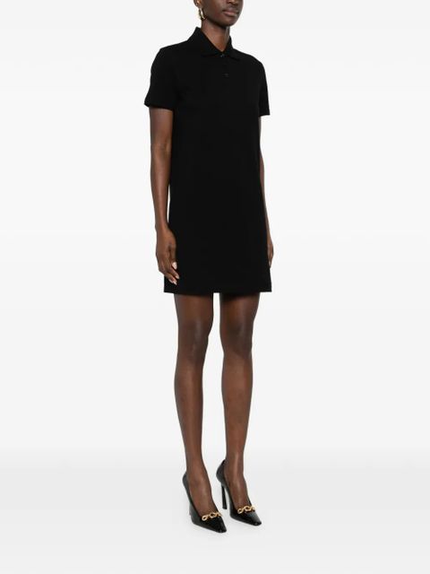 Saint Laurent polo-collar mini dress - Black - zdjęcie produktu nr 2