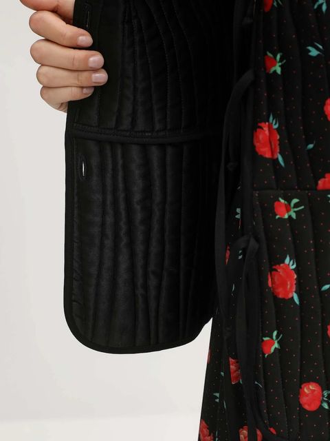 The Sleeper kurtka kolor czarny przejściowa oversize HBJC03F021N