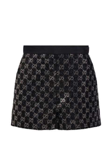 Gucci logo-patterned shorts - Black - zdjęcie produktu nr 1