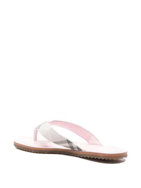 Burberry check-pattern sandals - Pink