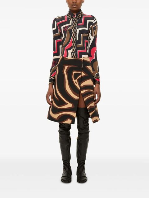 PUCCI printed mini skirt - Black