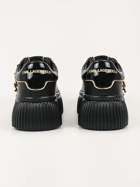 Karl Lagerfeld sneakersy skórzane KREEPER LO kolor czarny KL42376A