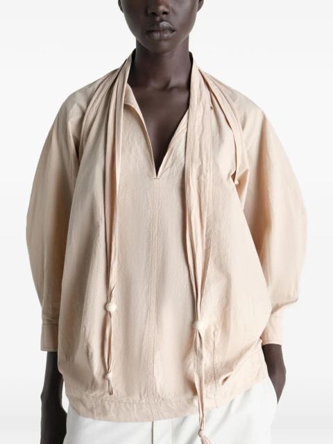 LEMAIRE scarf blouse - Neutrals