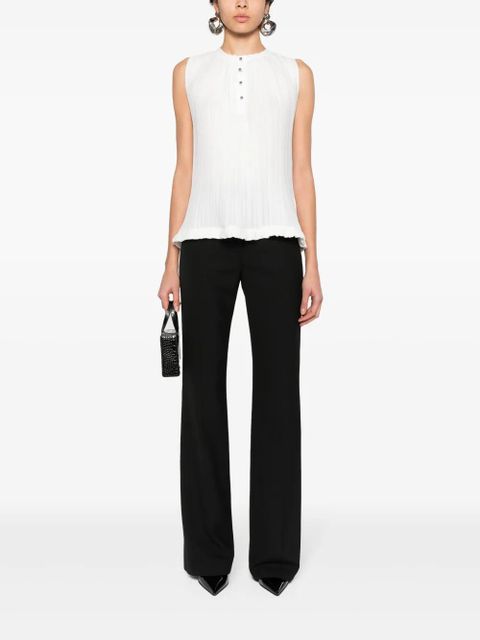 Lanvin sleeveless plissé top - White - zdjęcie produktu nr 2