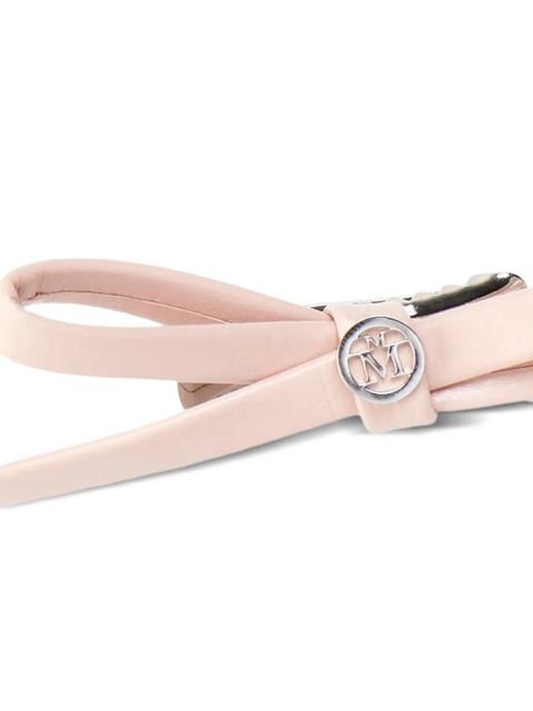 Maison Michel bow leather hair clips - Pink - zdjęcie produktu nr 2