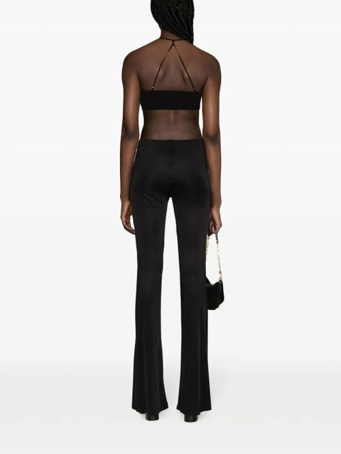 Versace x Dua Lipa knotted flared trousers - Black