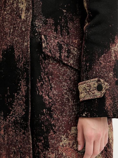 Desigual płaszcz BRUSHED LAC kolor brązowy 25WWEW05