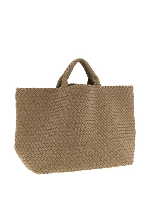 NAGHEDI logo-patch tote bag - Neutrals