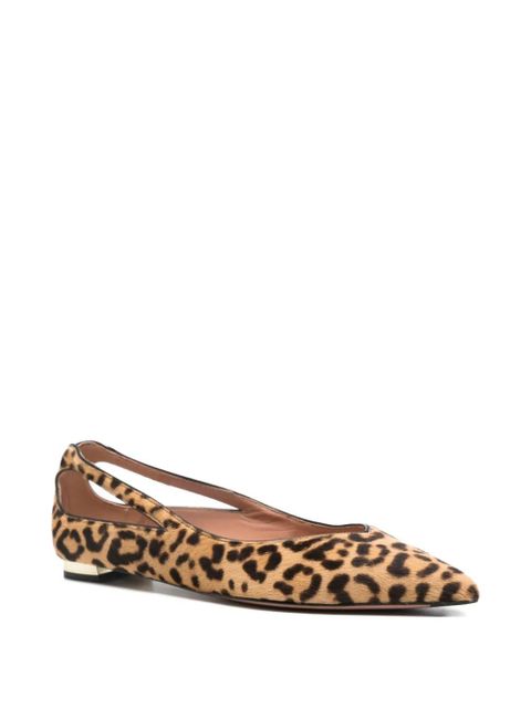 Aquazzura leopard-print ballet flats - Brown - zdjęcie produktu nr 2