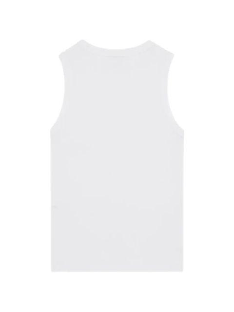 Saint Laurent Cassandre embroidered top - White