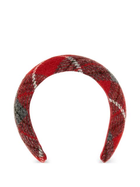 Vivienne Westwood tartan-pattern headband - Red