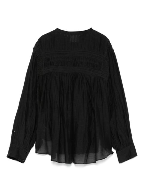 MARANT ÉTOILE Plalia blouse - Black - zdjęcie produktu nr 2