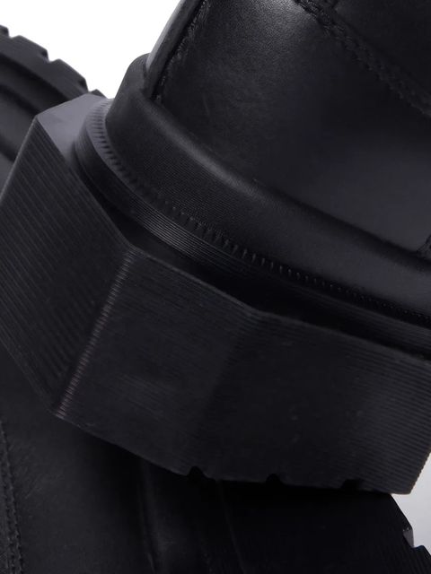 Dr. Martens botki skórzane Maybole Chelsea damskie kolor czarny na słupku DM32069001