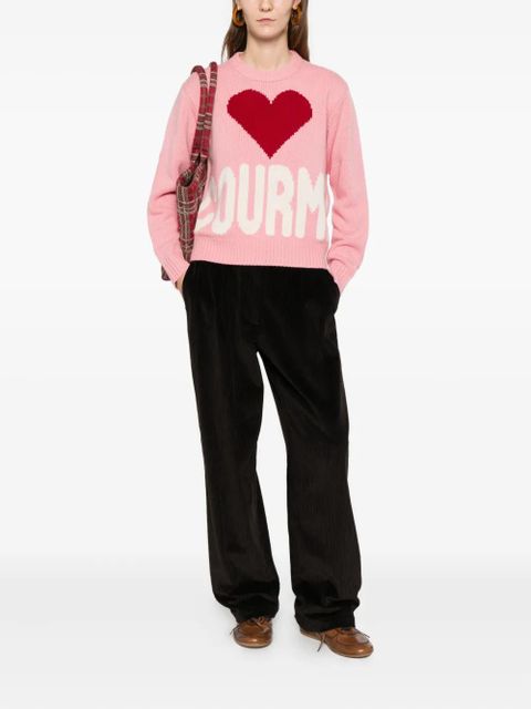 MC2 Saint Barth Kila Courma heart knit sweater - Pink