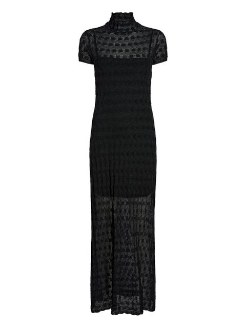Proenza Schouler Zein textured midi dress - Black - zdjęcie produktu nr 1