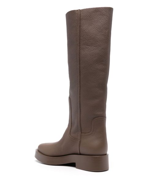 Casadei knee-high leather boots - Brown