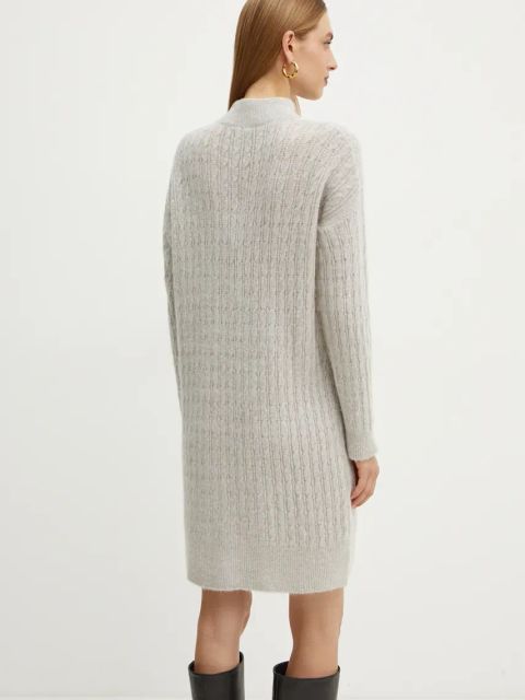 Liu Jo sukienka kolor szary midi prosta WF4534 MA43P