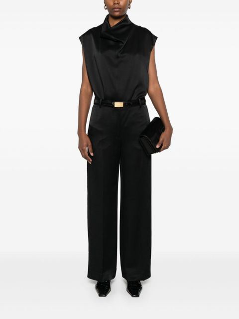 TOTEME sleeveless funnel-neck blouse - Black - zdjęcie produktu nr 2