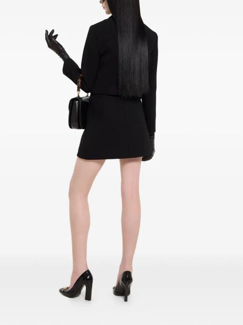 Gucci double G wool skirt - Black