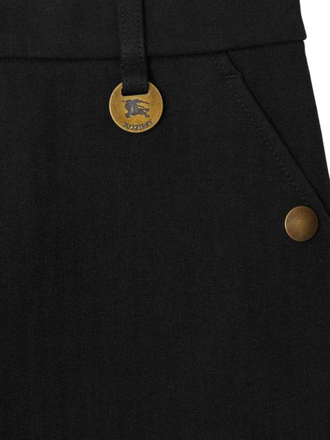 Burberry herringbone cotton trousers - Black - zdjęcie produktu nr 2