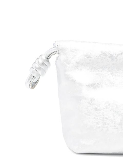 LOEWE knotted clutch bag - Silver
