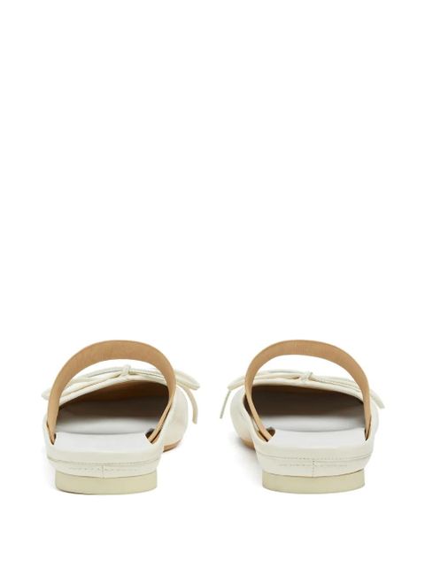 MM6 Maison Margiela Anatomic numbers-strap ballet flats - White
