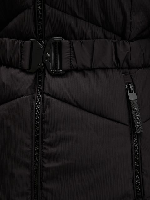 Desigual kurtka BELT kolor czarny przejściowa 25WWEW30