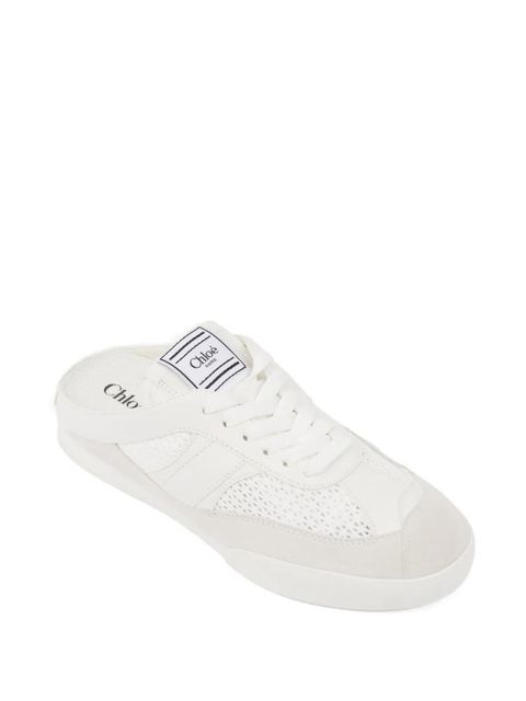 Chloé Kick lace-up mule sneakers - Neutrals