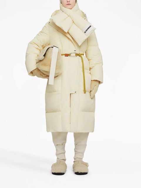 Jil Sander hooded quilted down coat - White - zdjęcie produktu nr 2