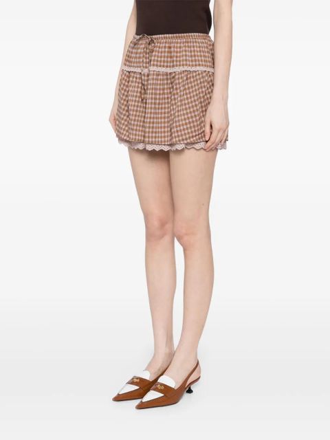 Reformation Tavia skirt - Brown