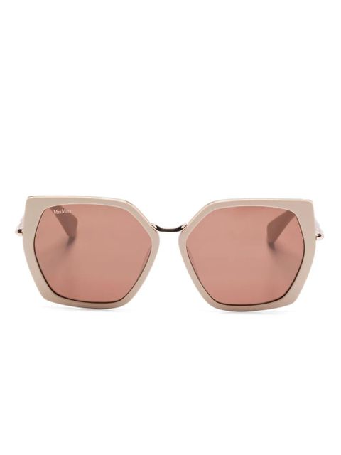 Max Mara Eyewear geometric-frame sunglasses - Neutrals - zdjęcie produktu nr 1