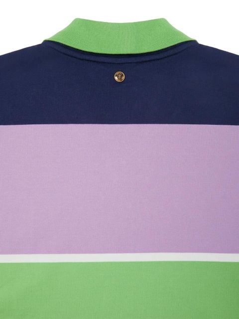 Versace striped collared sweatshirt - Blue