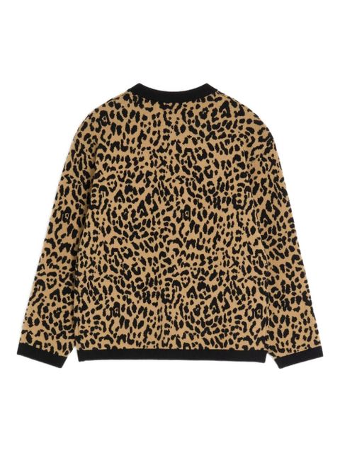 Valentino Garavani animal-print wool cardigan - Neutrals