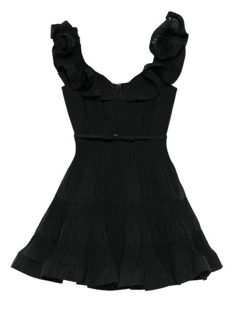 ZIMMERMANN pleated frill mini dress - Black - zdjęcie produktu nr 1