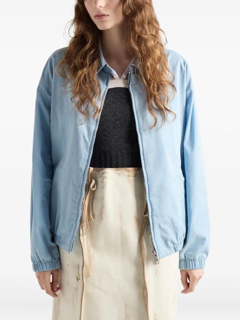 Prada adjustable ribbed-knit top - Grey