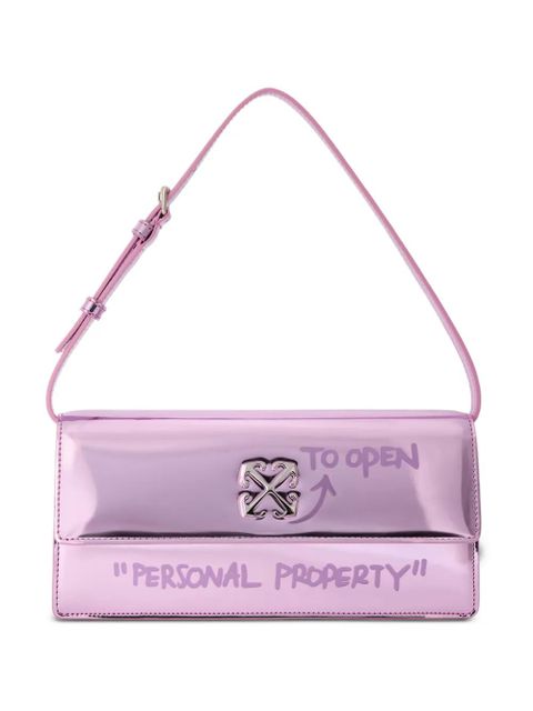 Off-White Jitney 1.0 embossed shoulder Bag - Pink - zdjęcie produktu nr 1