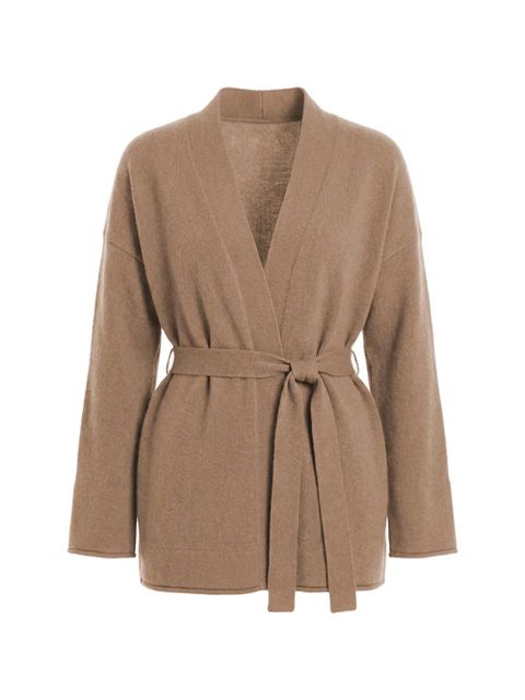 Max Mara belted V-neck cardigan - Neutrals - zdjęcie produktu nr 1