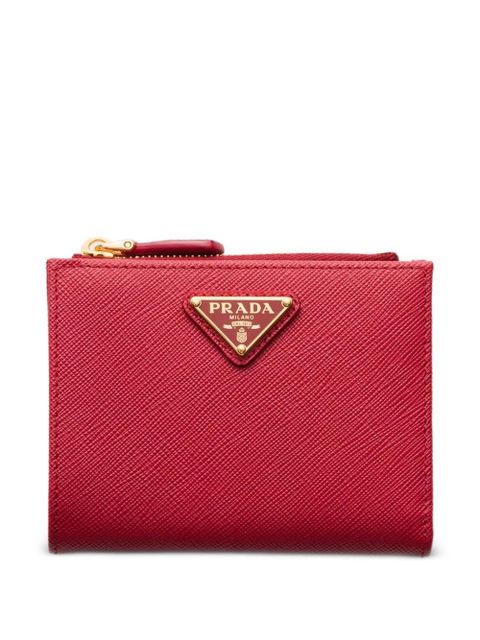Prada small saffiano leather wallet - Red - zdjęcie produktu nr 1