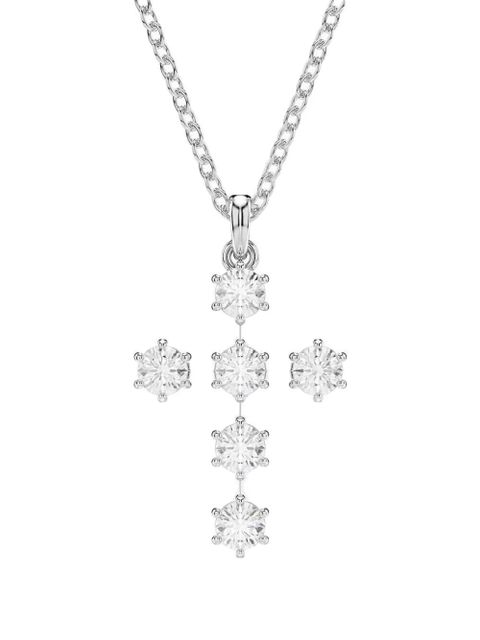 Swarovski crystal-embellished cross necklace - Silver - zdjęcie produktu nr 2