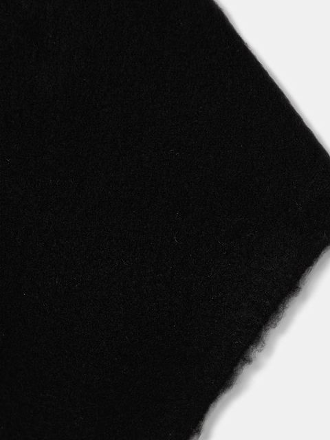 United Colors of Benetton szalik z domieszką wełny damski kolor czarny gładki 6QZPDU020 - zdjęcie produktu nr 2