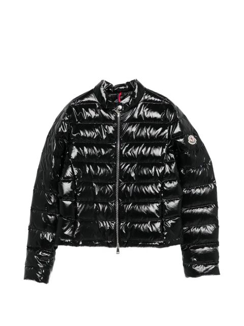 Moncler Papillon shiny padded jacket - Black - zdjęcie produktu nr 1